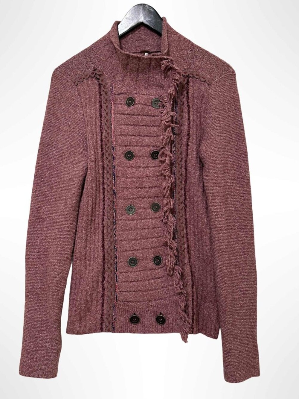 FREE PEOPLE Cuddle Bear Admiral Sweater Cardigan Size M - Picture 5 of 16